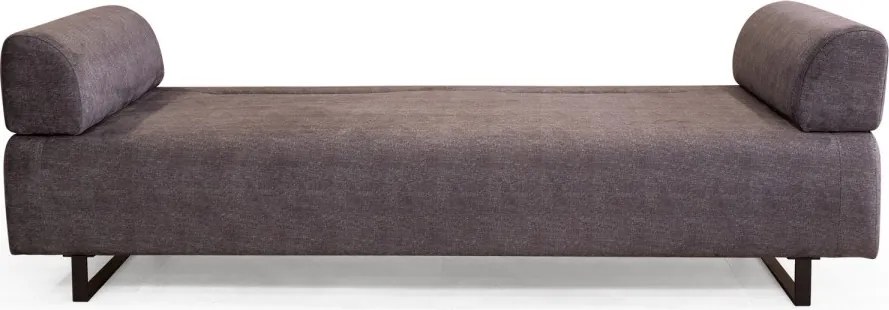 Třímístná pohovka Infinity 220 cm se stolkem antracitová