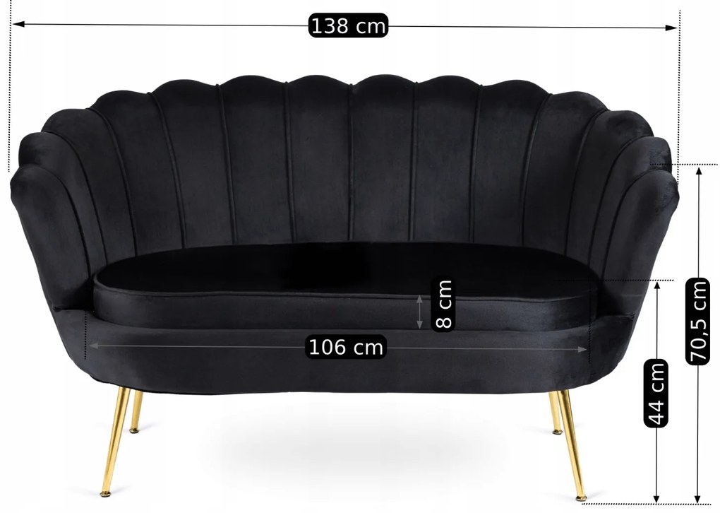 PROXIMA.store - Elegantná pohovka Zendaya FARBA: sivá