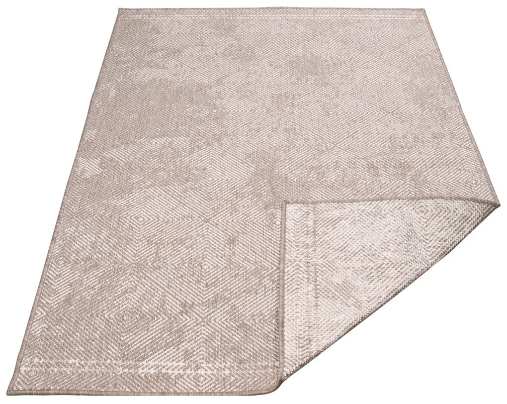 Dekorstudio Obojstranný koberec na terasu DuoRug 5845 - béžový Rozmer koberca: 200x290cm