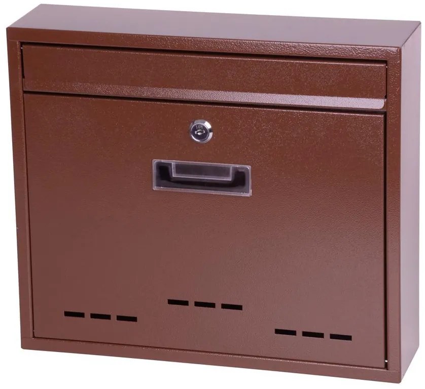 Schránka FLATBLOCK 310x360x090 mm, poštová, hnedá