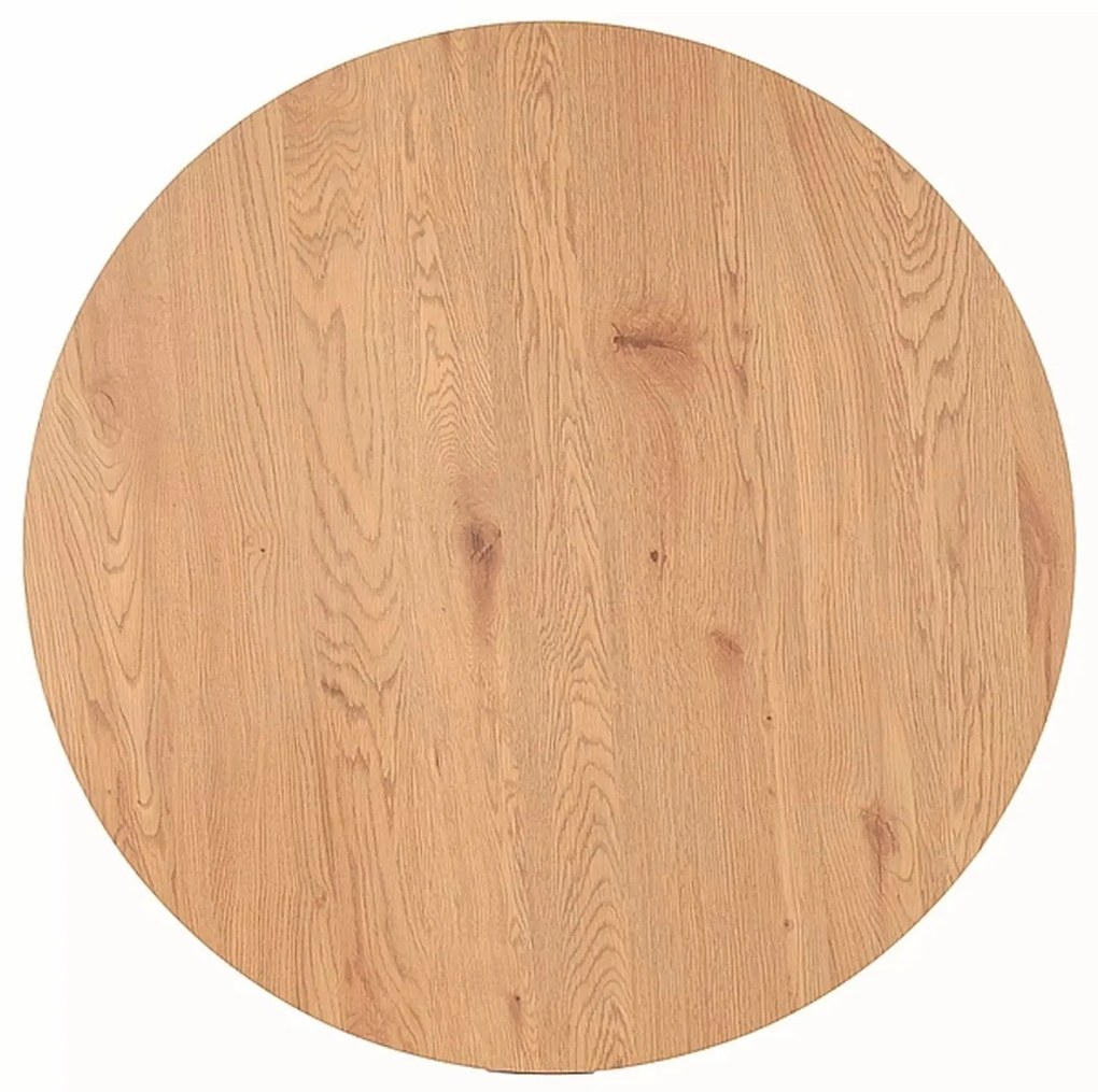 Okrúhly stôl Aster 120 cm dub prírodný/čierny