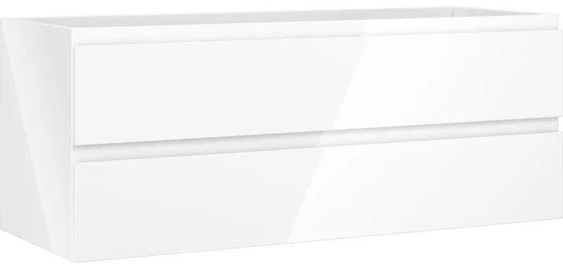 Mexen Orio, kúpeľňová skrinka 120 cm, 2 zásuvky, biela lesklá, 91A10-12047-2-BFF00