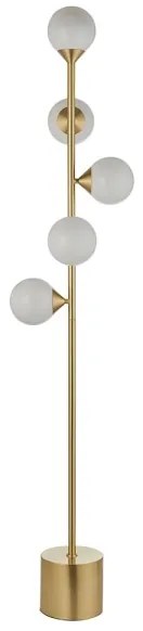Endon 106756 - Stojacia lampa OTIS 5xG9/3W/230V zlatá/biela