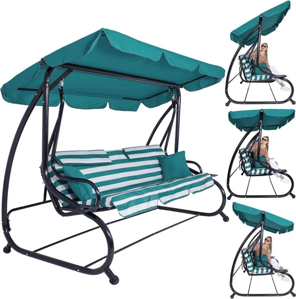 Záhradná hojdačka so strieškou Springos GS0024