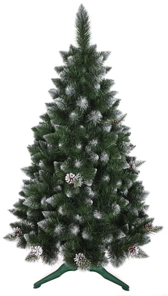 domtextilu.sk Zasnežený umelý vianočný stromček borovica so šiškami 150 cm 66999
