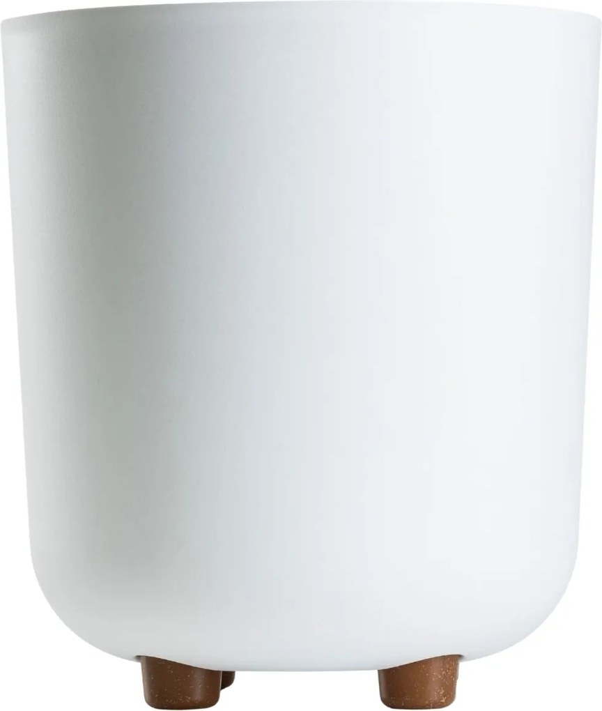 PLASTOVÝ KVETINÁČ TERRA 24X27,5 CM BIELA