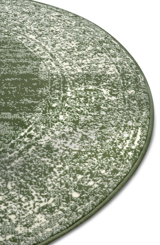Kusový koberec Gloria 105519 Green kruh, 160x160 (priemer) kruh, zelená, obývacia izba, Hanse Home