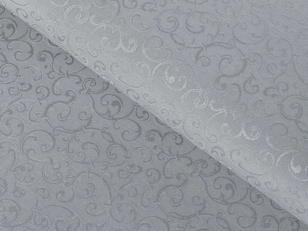 Biante Teflónový obdĺžnikový obrus TF-086 Ornamenty na sivom 140x200 cm