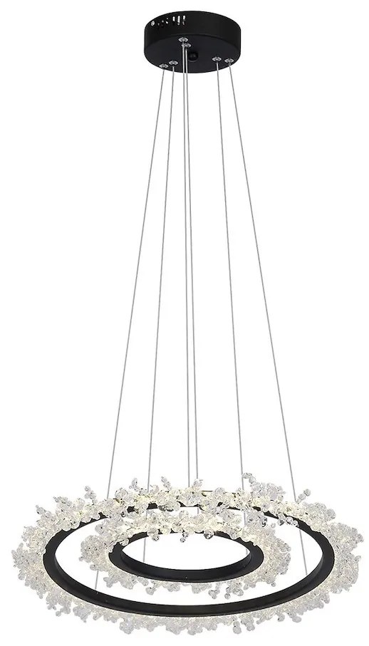 Závesné LED svietidlo Frozen, 2x LED 60w, 4000k, b