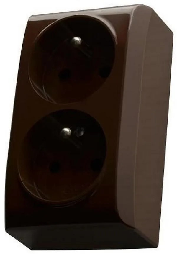 Dvojitá zásuvka GN-2BC.BR BIS N/T Z/U