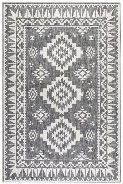 Obojstranný koberec GEMINI Dynamic strieborný