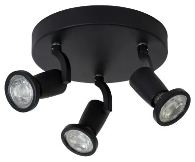 Lucide 11903/15/30 - LED bodové svietidlo JASTER-LED 3xGU10/5W/230V čierne