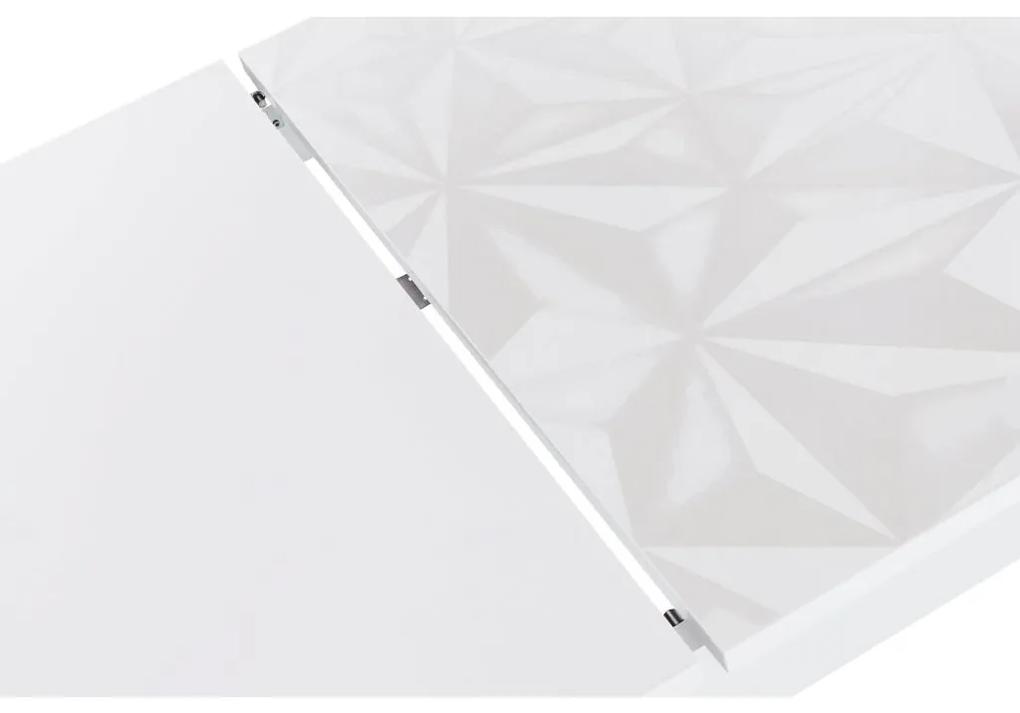 WWW.IDPOINT.SK Jedálenský stôl PRISMA-T137AL s rozťahovaním +48 cm biely