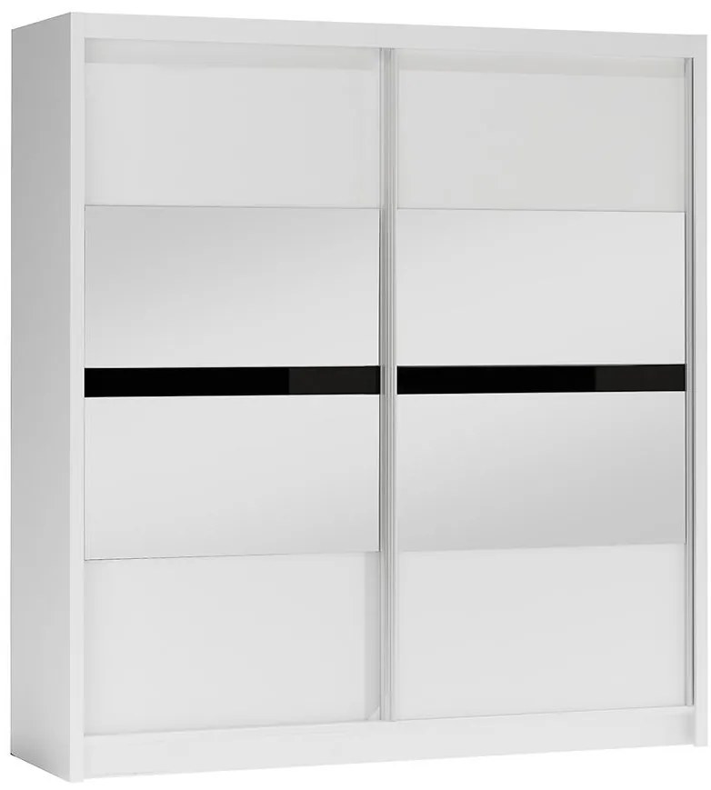 Skriňa Batumi 203 biely/zrkadlo