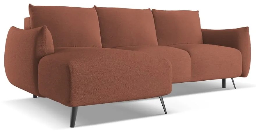 Ružová rohová pohovka (ľavý roh) Malie – Makamii