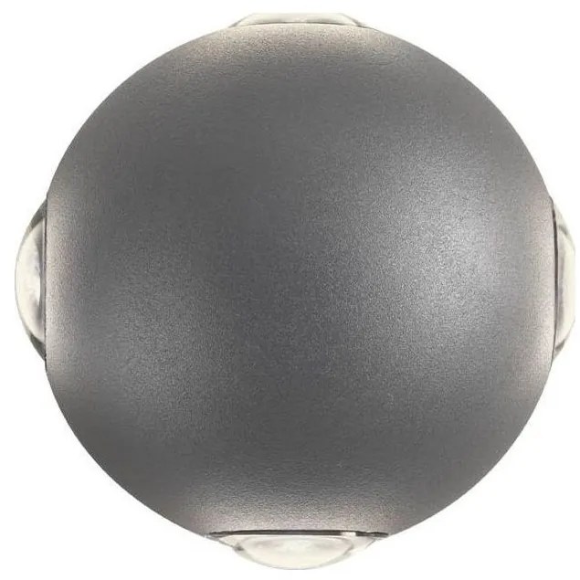 Redo 90500 -LED Vonkajšie nástenné svietidlo MILESTONE 4xLED/3W/230V IP54 antracit