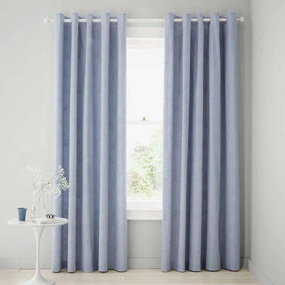 Bielo-modré závesy v súprave 2 ks 168x229 cm Lucia Floral Frill – Catherine Lansfield