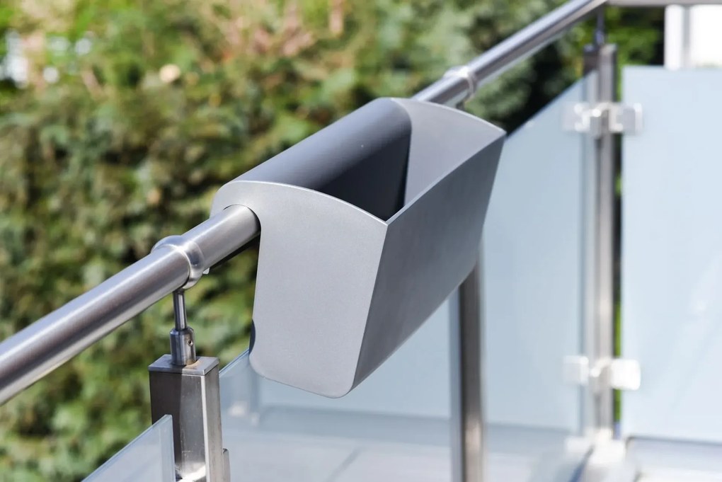 Balkónový hrantík BALKONA CLASSICO, plast, šírka 50 cm, antracit