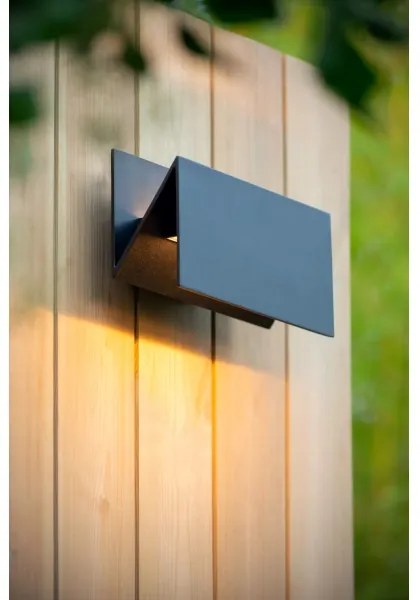 Lucide 28802/15/30-LED Vonkajšie nástenné svietidlo SWINDON LED/16W/230V IP54černá