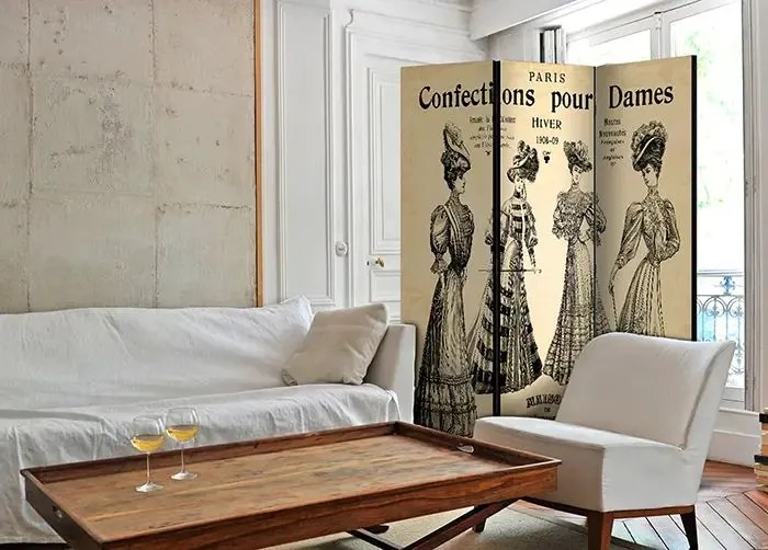 Paraván - Confections pour Dames [Room Dividers] Veľkosť: 135x172, Verzia: Jednostranný