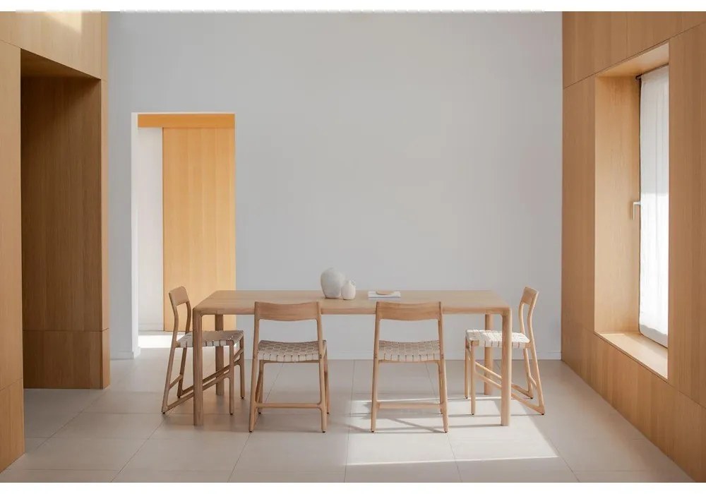 Jedálenský stôl z dubového dreva 90x200 cm Derven – Gazzda