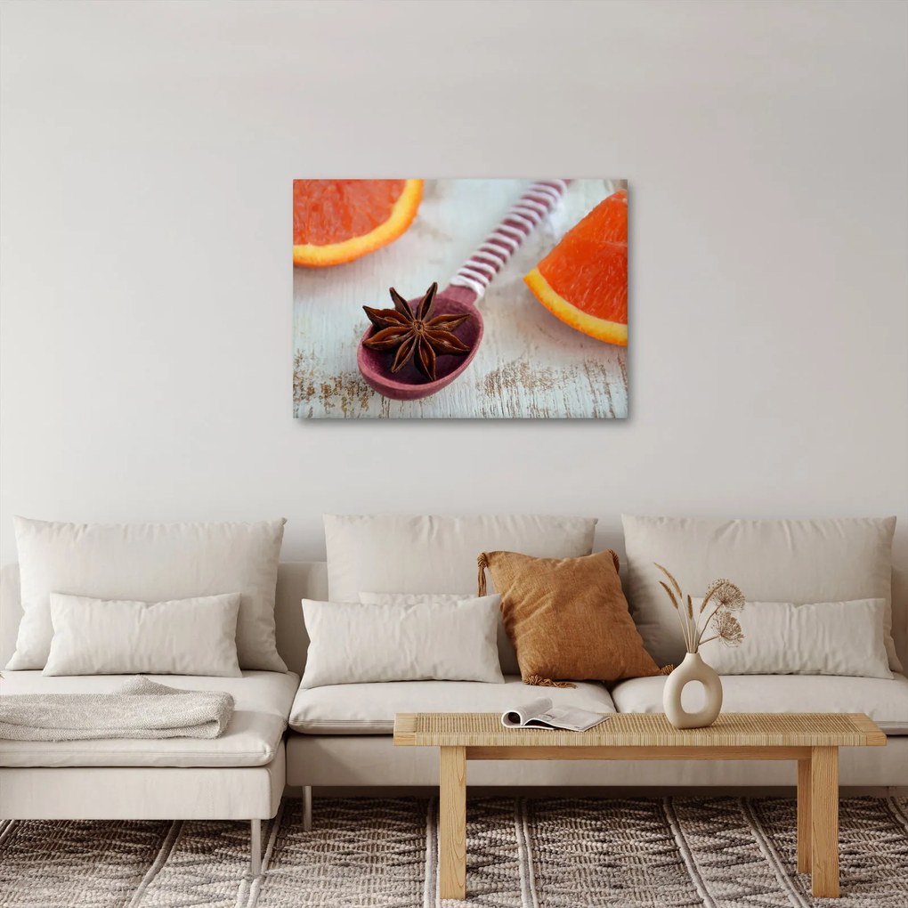 Obraz škorice na lyžici (70x50 cm)