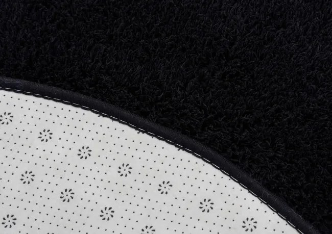 Protišmykový koberec ALPACA čierny kruh