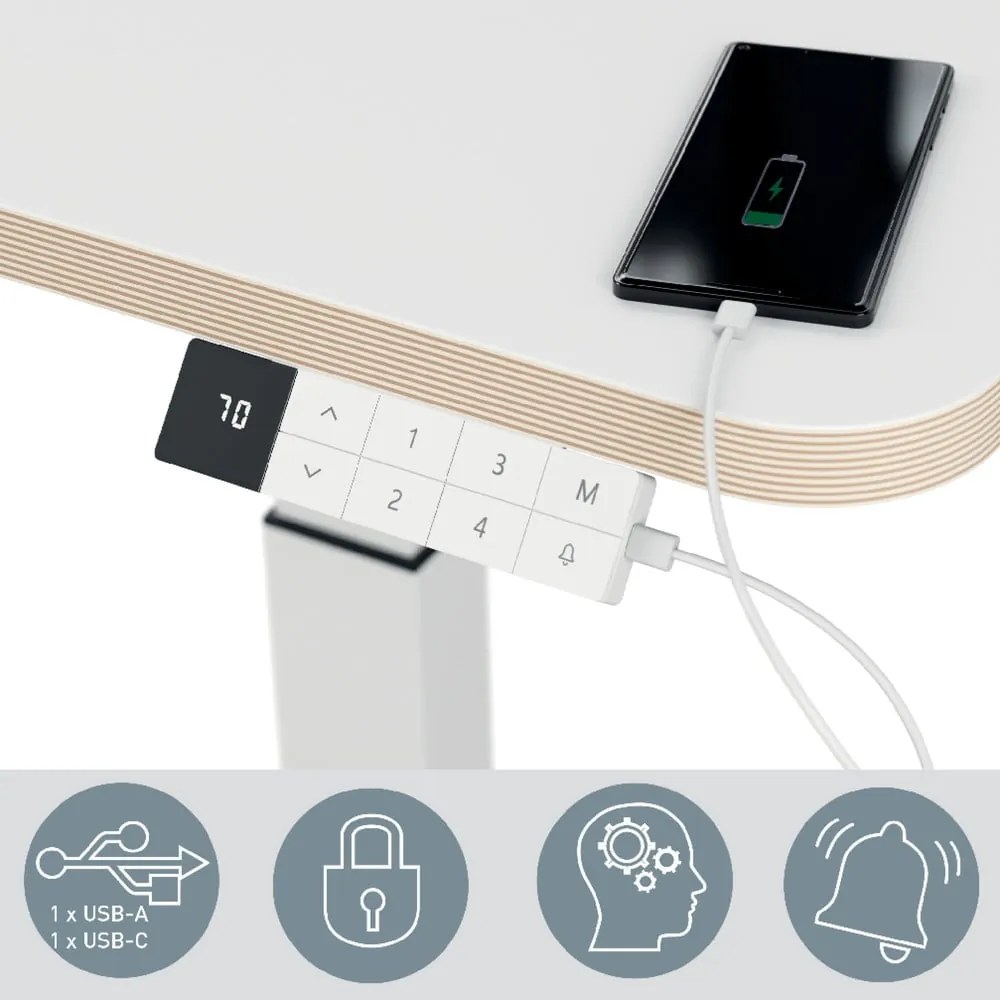 Nastaviteľný ergonomický stôl Ergo – Leitz