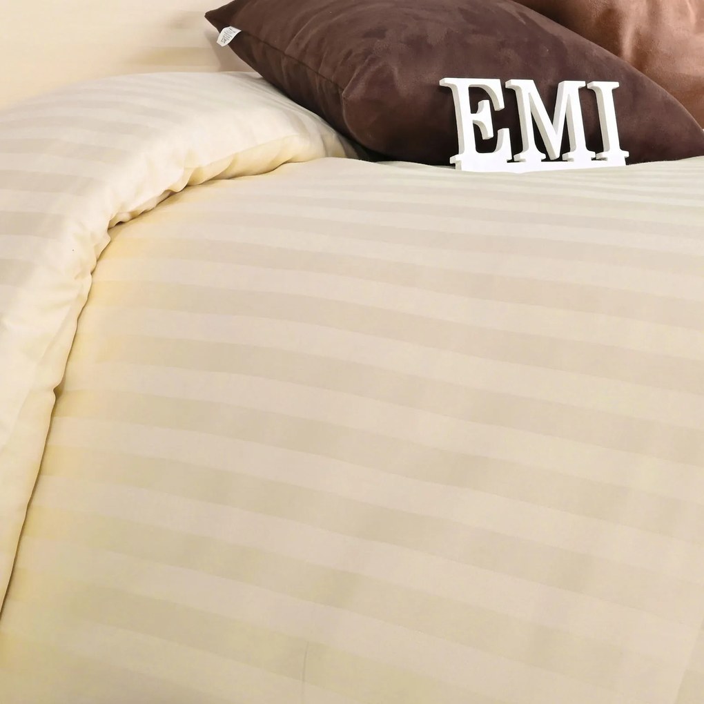Obliečky damaškové broskyňové EMI: Štandardný set jednolôžko obsahuje 1x 140x200 + 1x 70x90