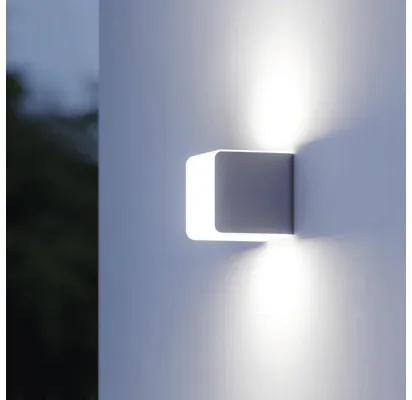 LED vonkajšie nástenné svietidlo Steinel IP44 9,1W 493lm 3000K biele so senzorom pohybu