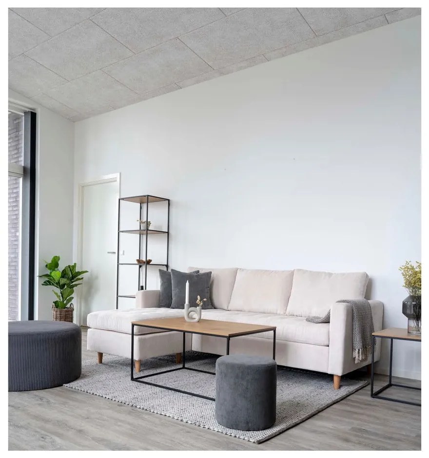 Konferenčný stolík s doskou v dubovom dekore House Nordic Vita, 90 x 60 cm