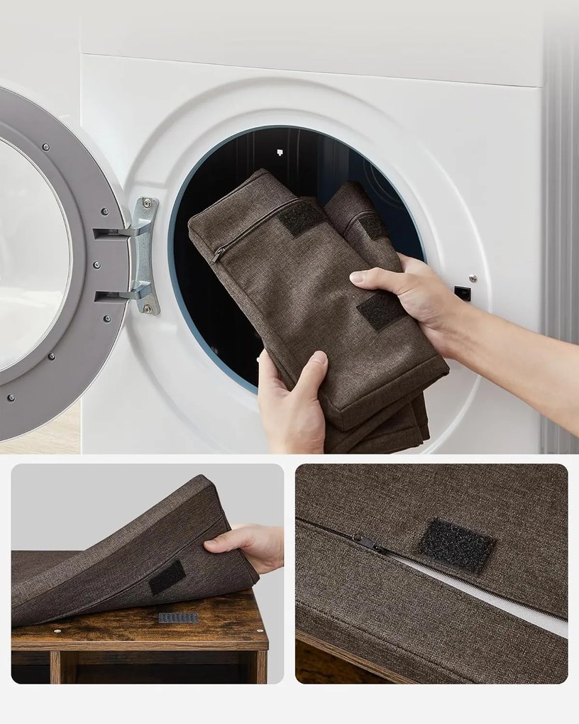 Botník Vasagle Endersen 104 cm hnedý/čierny