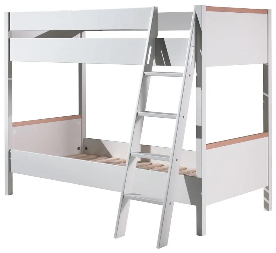 Biela detská palanda Vipack London, 90 x 200 cm