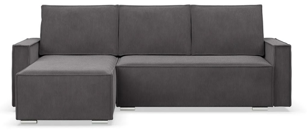 Rohová rozkladacia sedacia súprava LUCCA Sivá