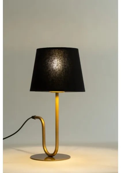 Stolná lampa VOLUTTO 1xE27/60W/230V čierna/medená