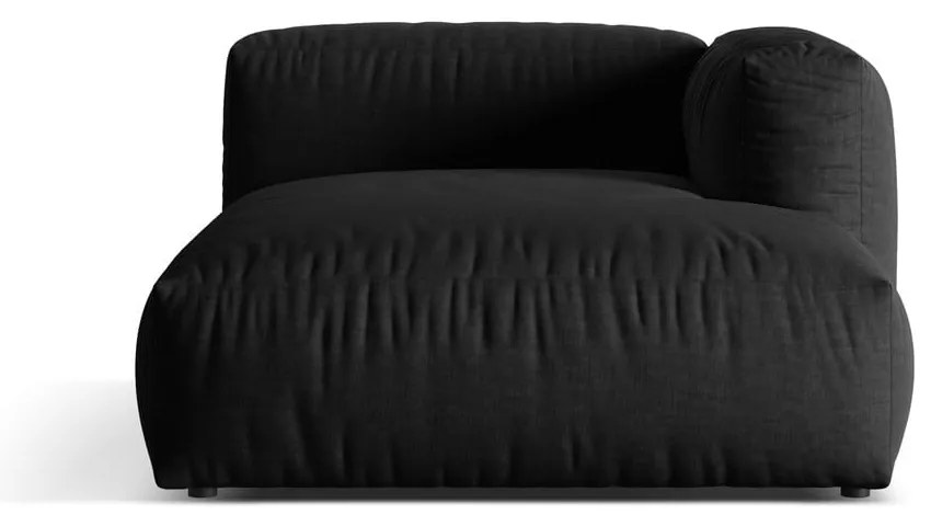 Čierny modul pohovky (pravý roh) Martina – Micadoni Home