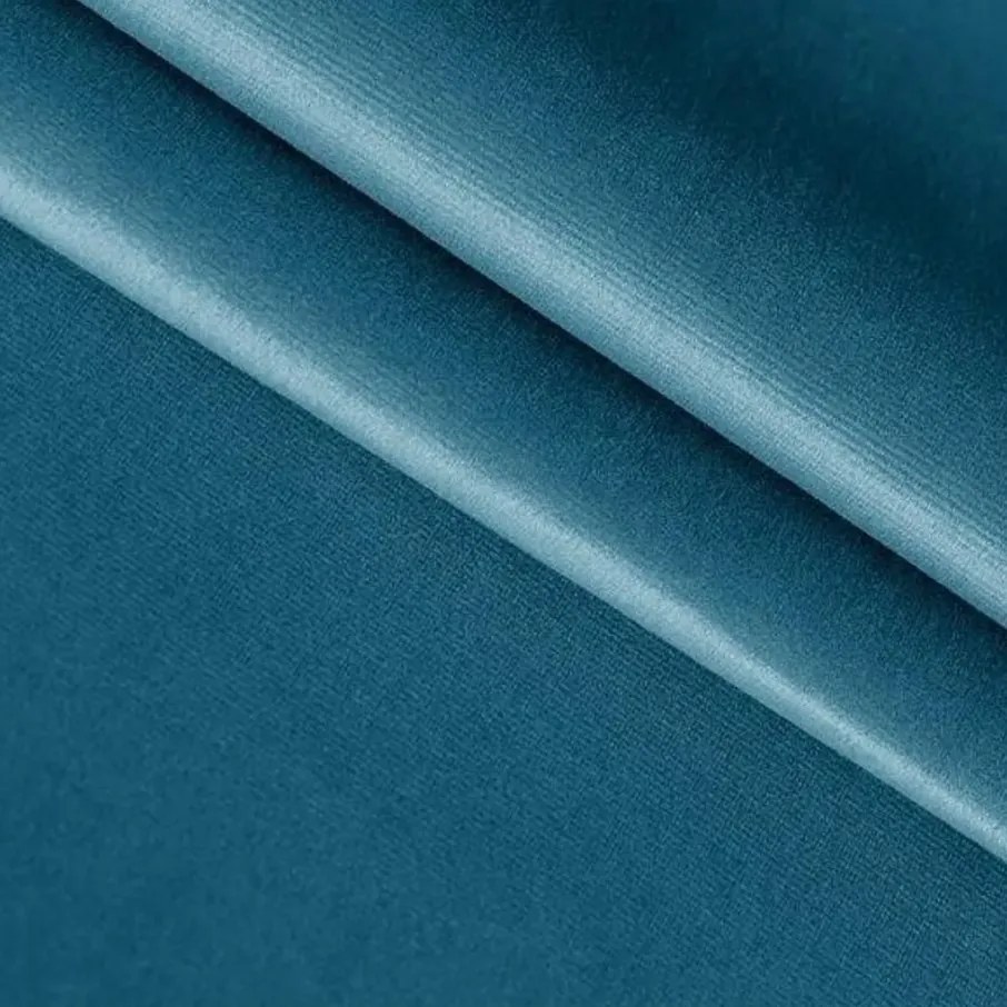 Čalúnená posteľ boxspring GLORIEN VELVET 140x200 cm modrá Matrac: Matrac Bonell pružinový