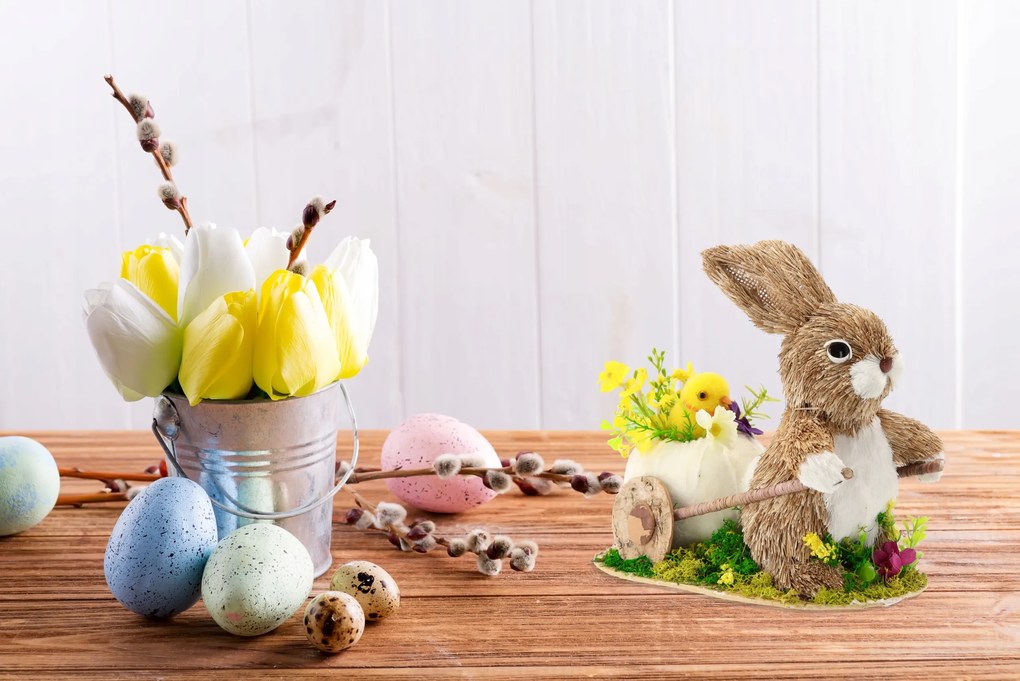 Veľkonočná dekorácia - zajačik | 17,5 cm