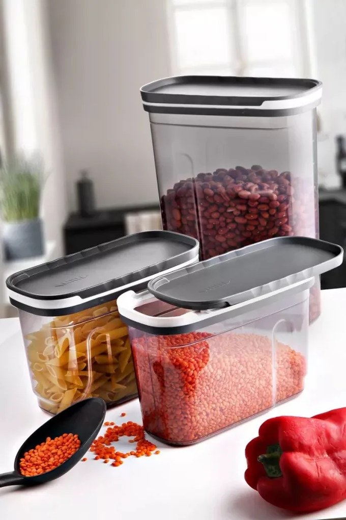 Orion Dóza na potraviny s dávkovacím viečkom, FOLY 2,7 l antracit