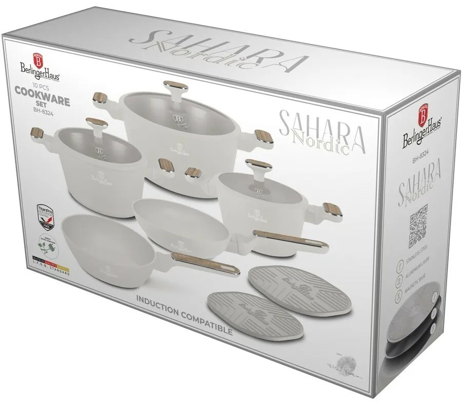 BerlingerHaus Súprava riadu s titánovým povrchom Sahara Nordic, 10 ks