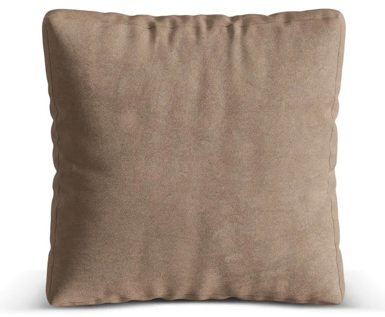 Svetlohnedý zamatový vankúš k modulárnej pohovke Martina – Micadoni