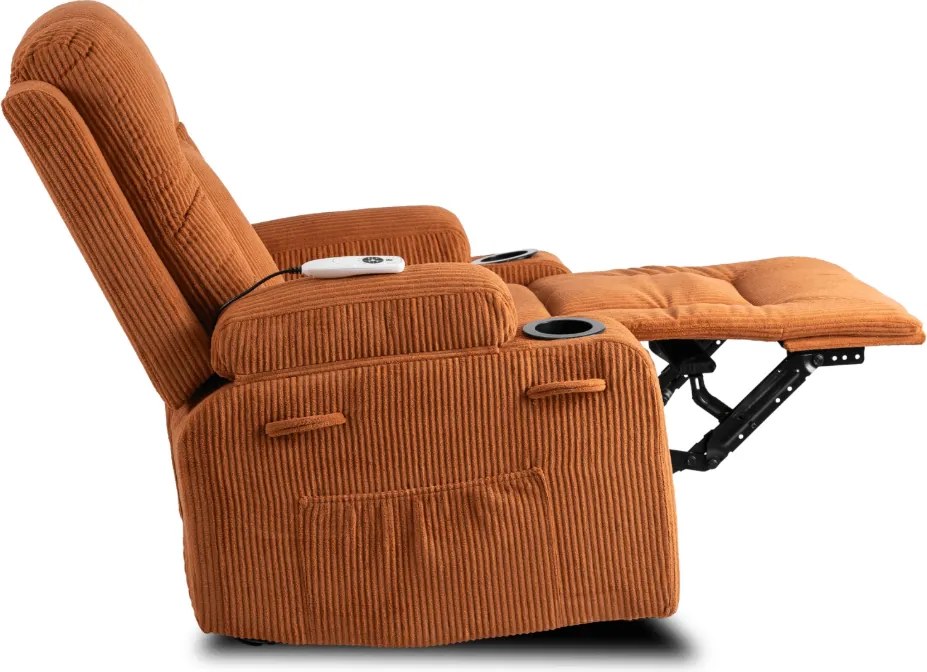 Masážne kreslo BOX Reclining Rudy Corduroy
