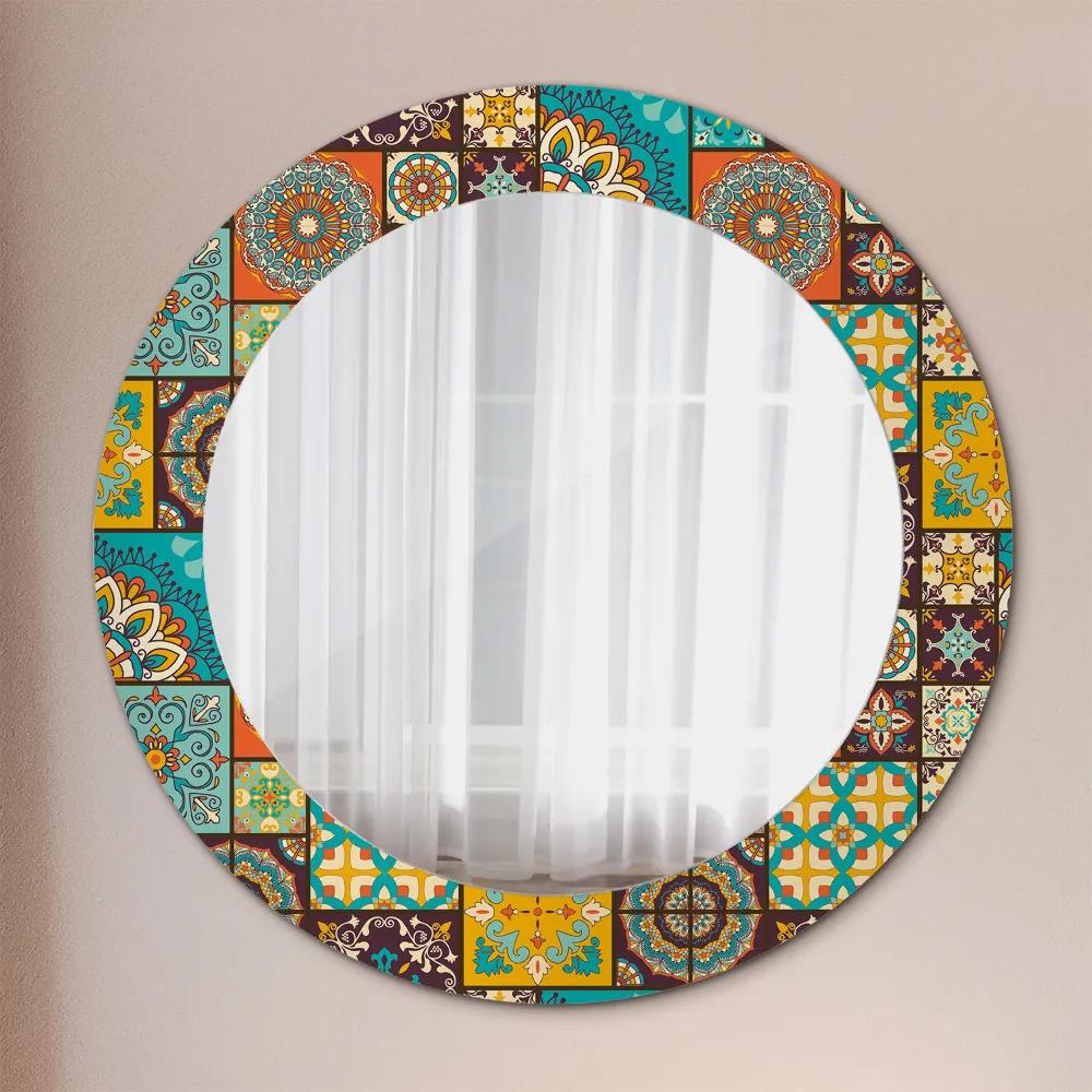 Okrúhle ozdobné zrkadlo Arabský vzor fi 60 cm