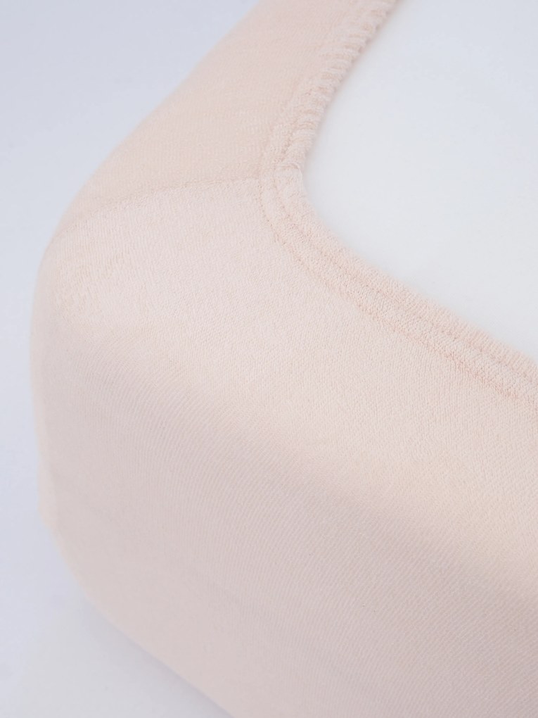 Froté plachta 200 × 200 cm - púdrová