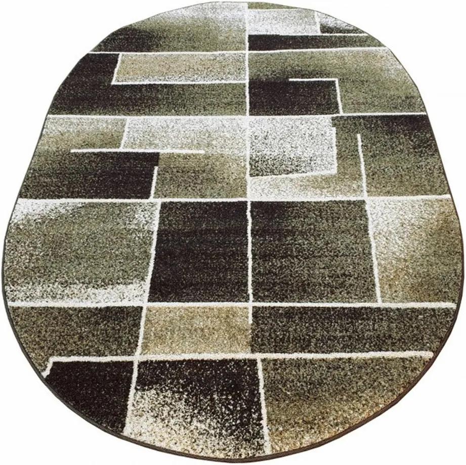 Kusový koberec Toma hnedý ovál, Velikosti 60x100cm