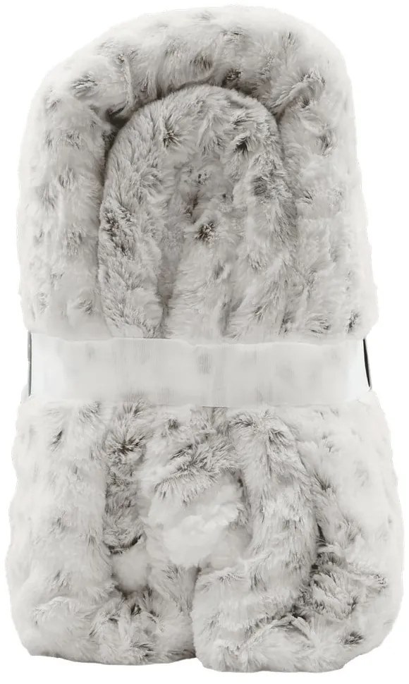 Sivobéžová deka z umelej kožušiny 220x240 cm Alaska – douceur d'intérieur