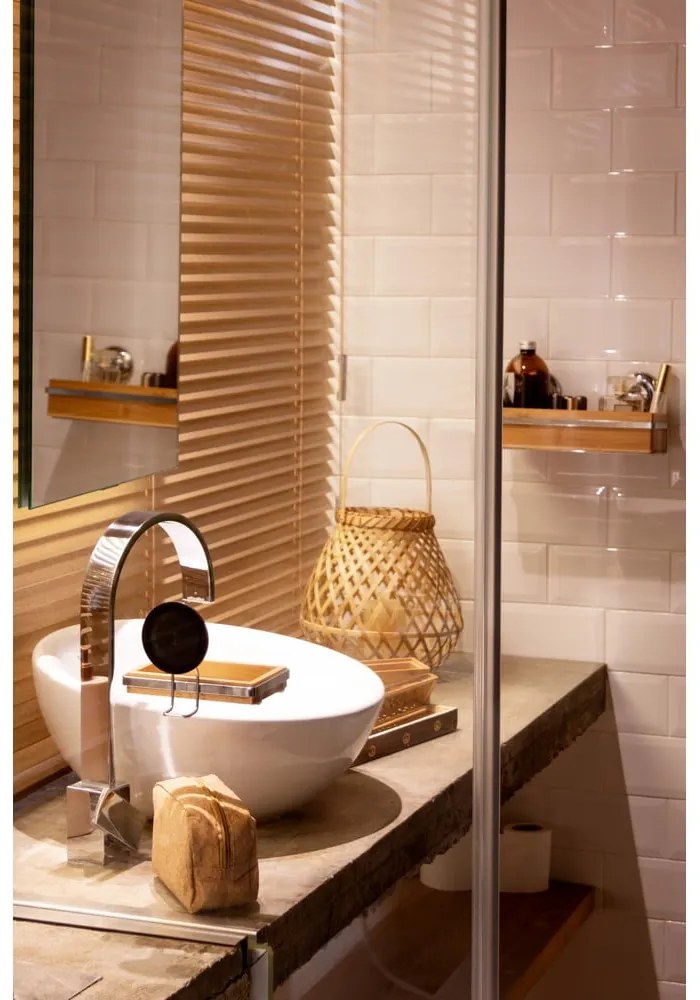 Bambusový držiak na kúpeľňové doplnky Compactor Spa