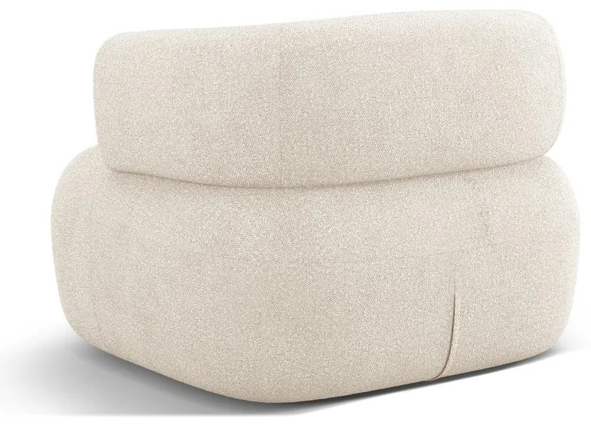 Béžové kreslo z textílie bouclé Jenny – Micadoni Home