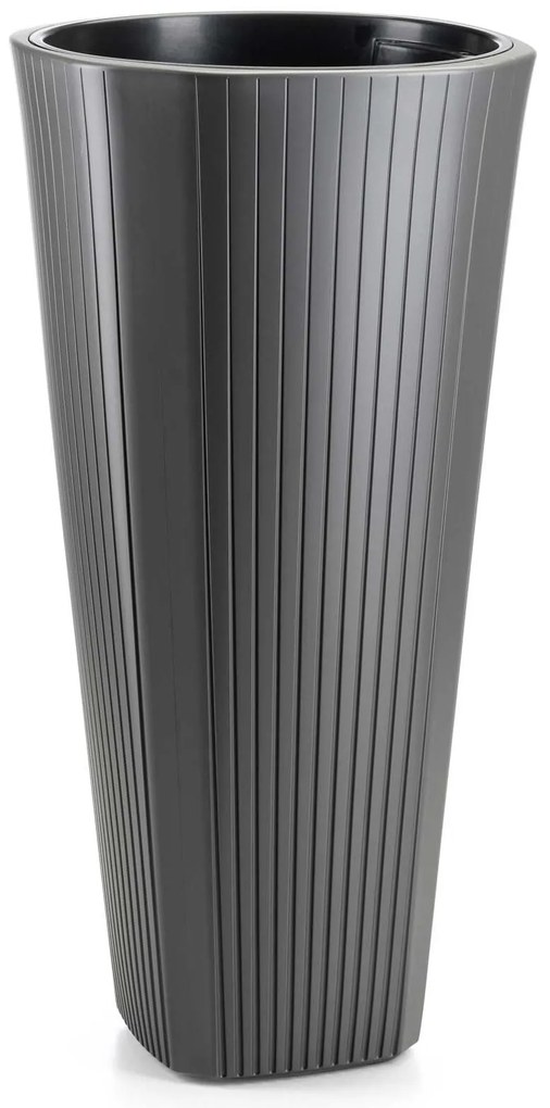 PLASTOVÝ KVETINÁČ MORA 39X81 CM ANTRACITOVÁ