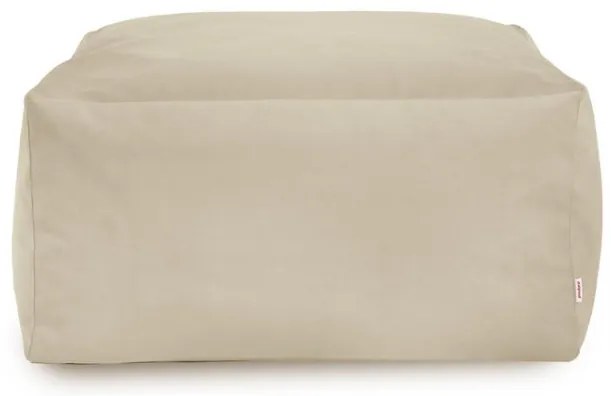 Plyšová taburetka perlová